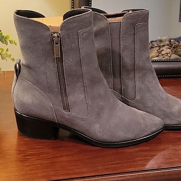 NWOB Cole Haan grey suede booties - Picture 1 of 9
